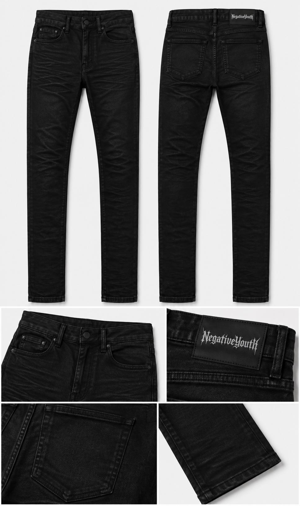 NEGATIVEYOUTH WAX JEANS